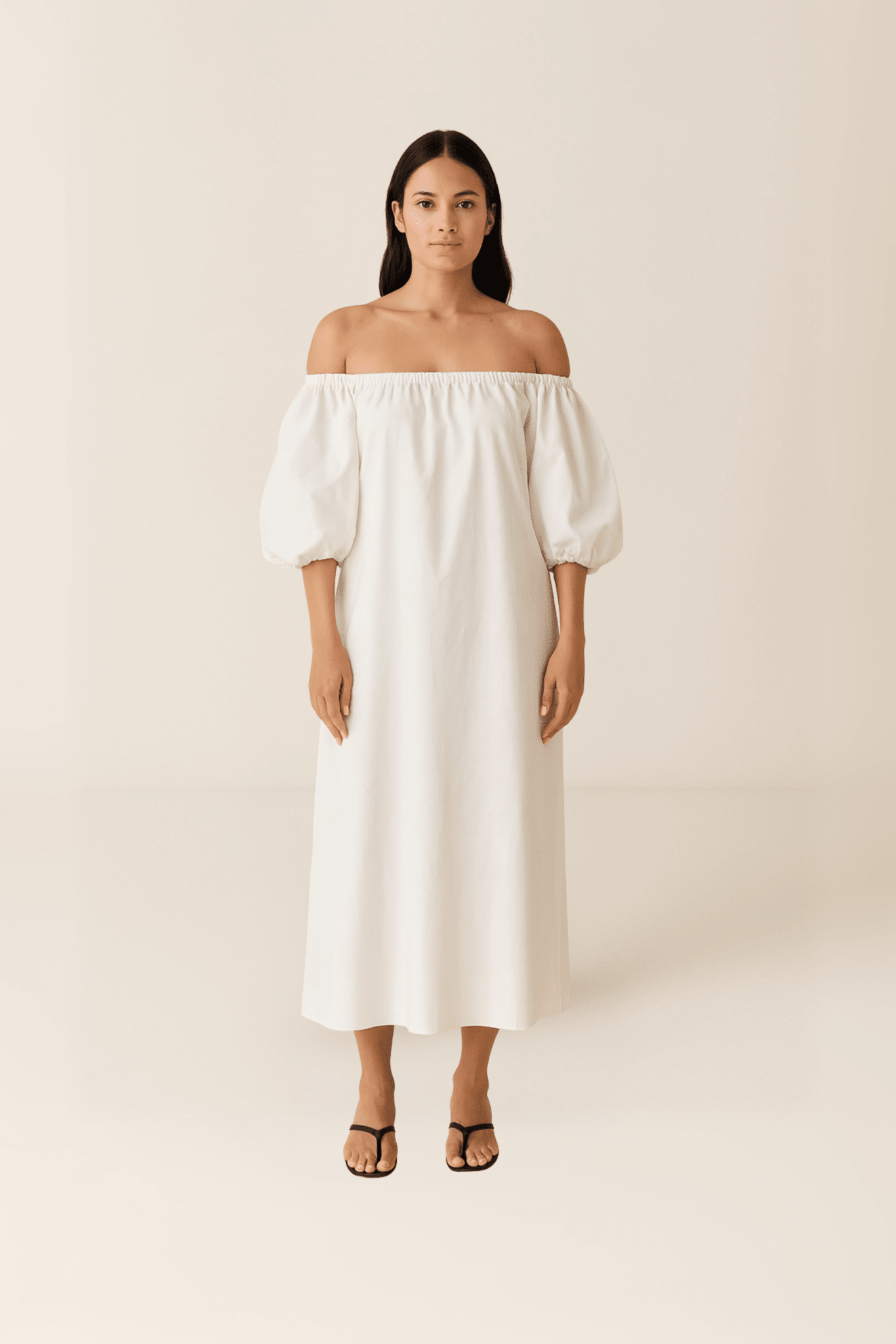 Felicia Dress in white - KNYT STUDIOS