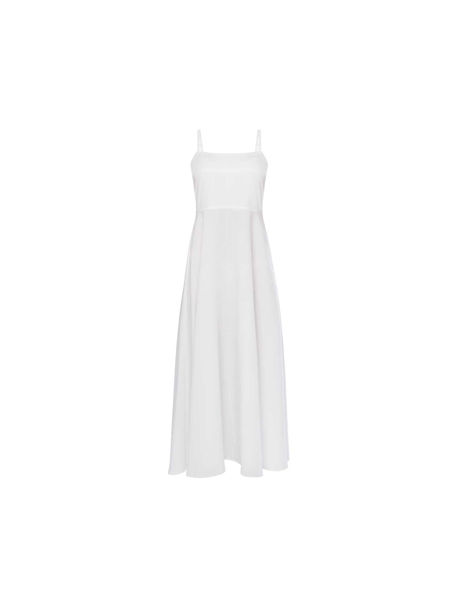White Pati Strap Corset Dress - KNYT STUDIOS