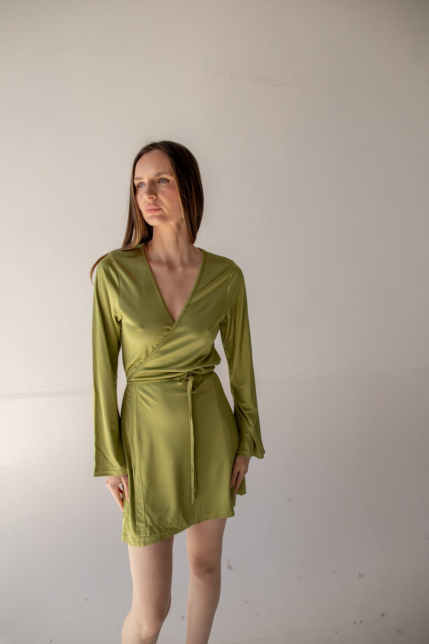 Green Hera Wrap Dress