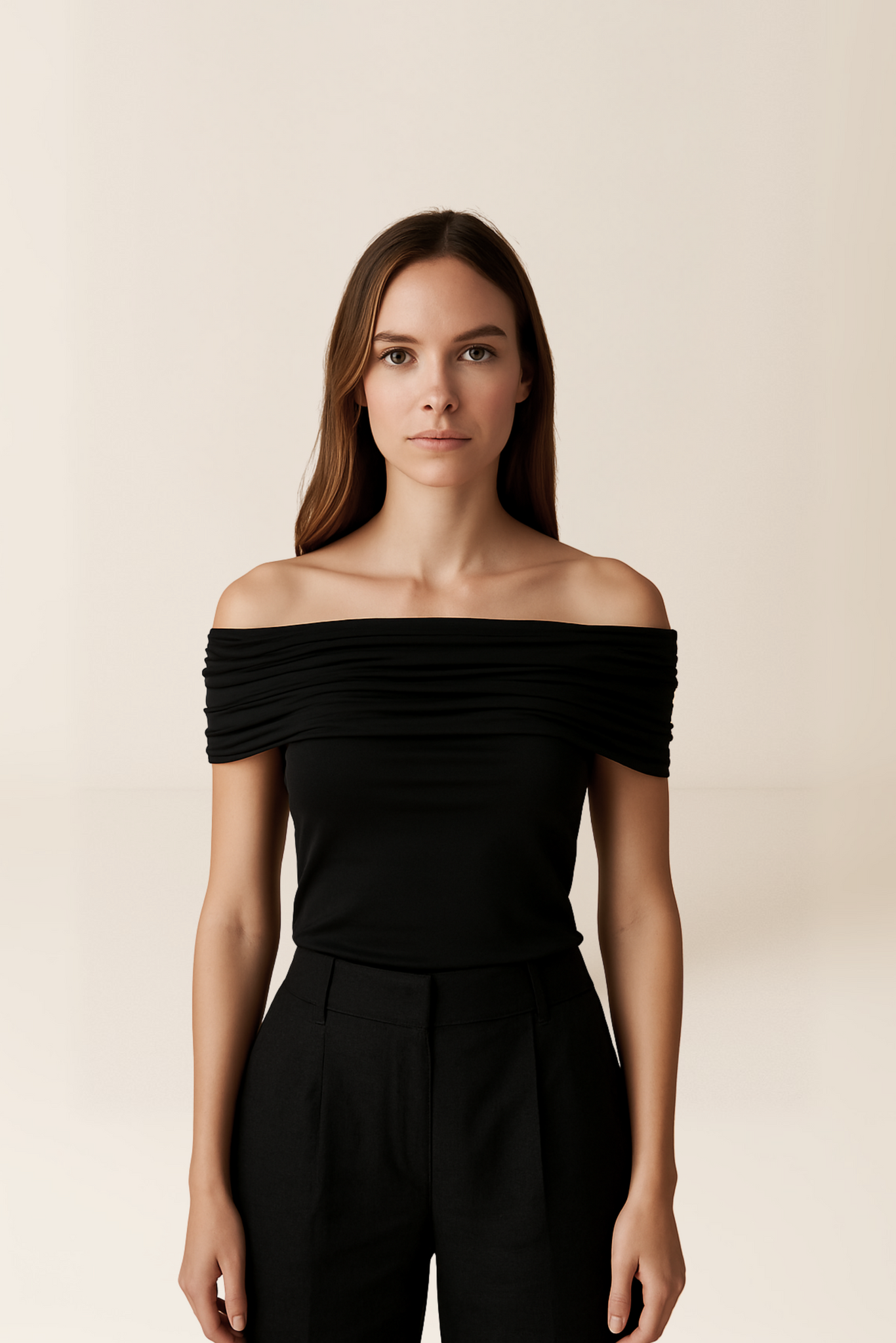 Faye Off the Shoulder Black Top