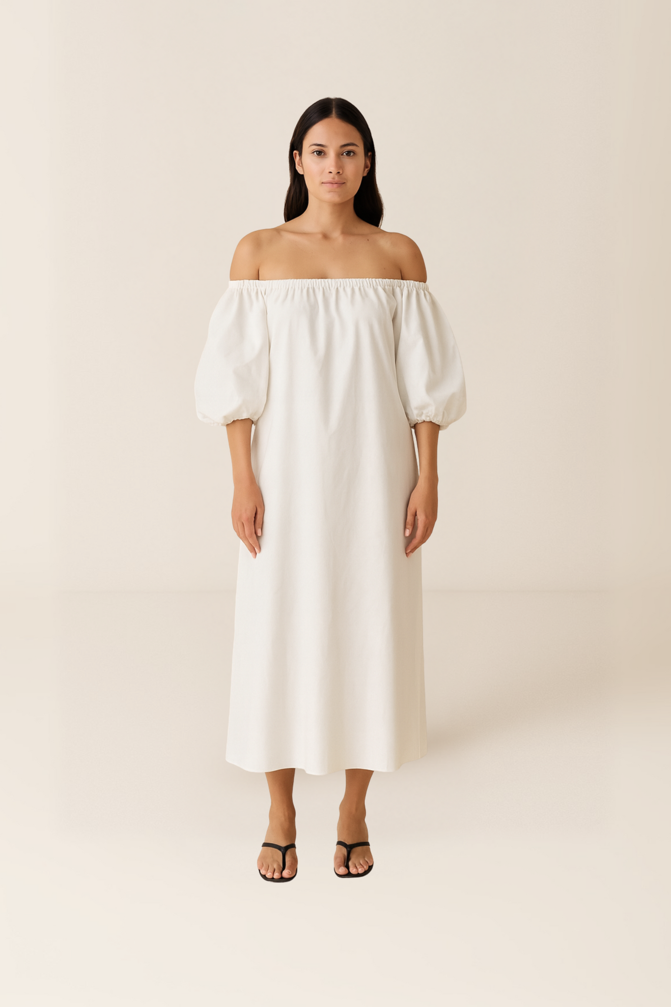 Felicia Dress in white