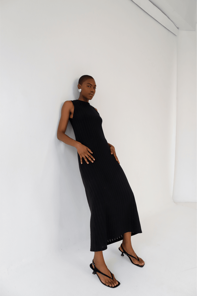 Black Nora Dress - KNYT STUDIOS