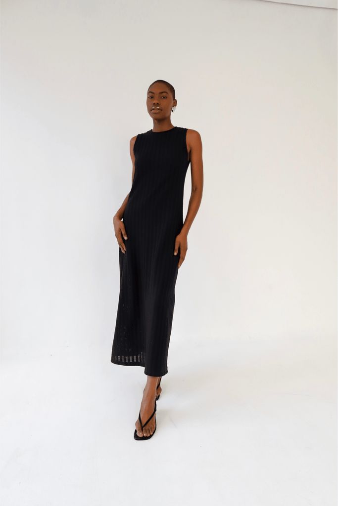 Black Nora Dress - KNYT STUDIOS