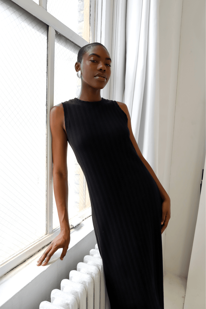 Black Nora Dress - KNYT STUDIOS