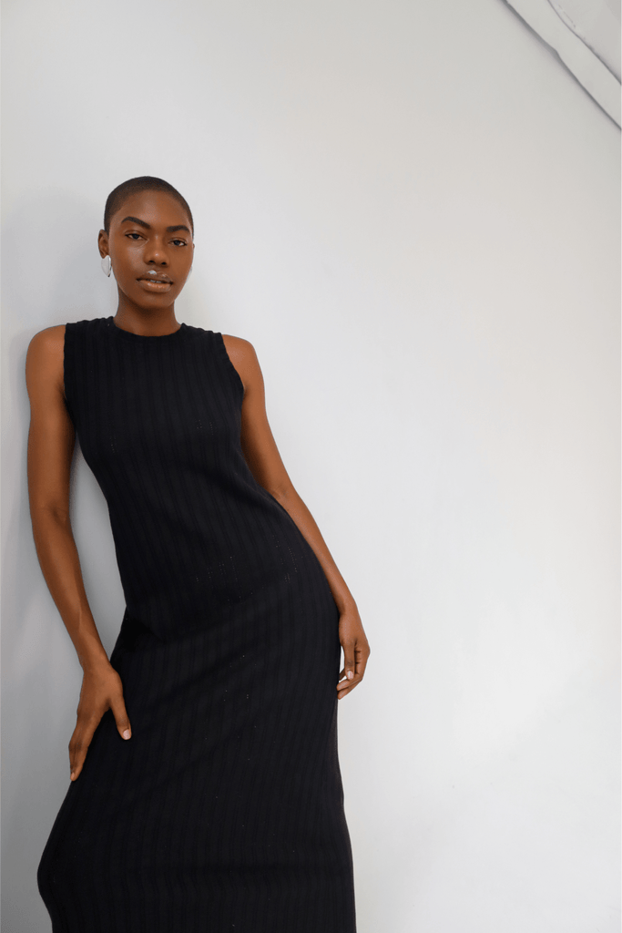 Black Nora Dress - KNYT STUDIOS