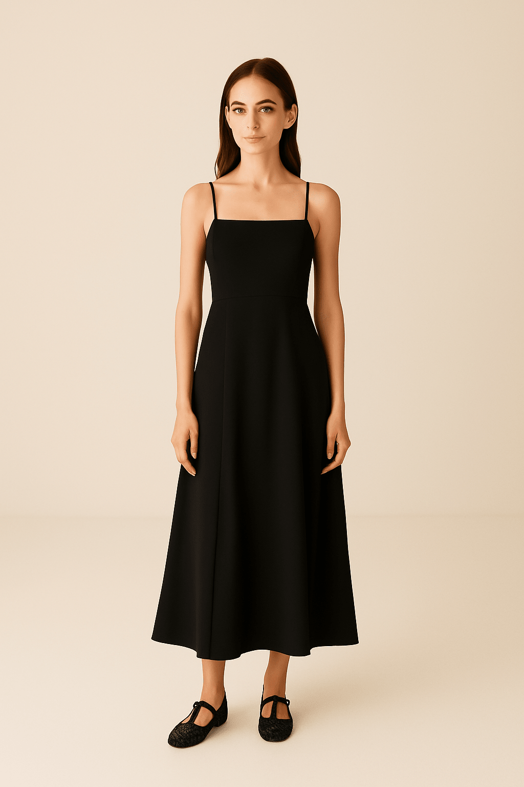 Black Pati Strap Corset Dress - KNYT STUDIOS