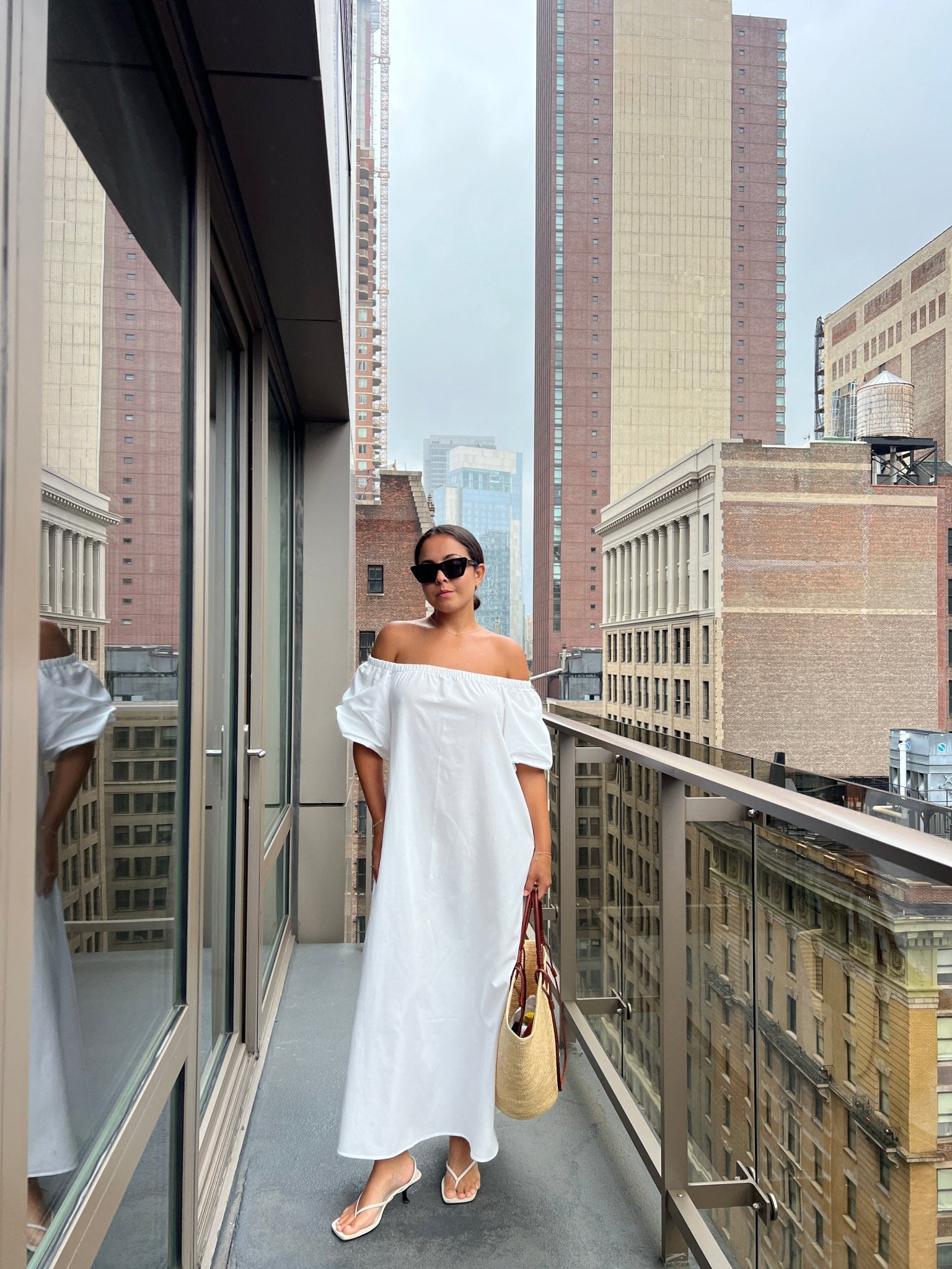 Felicia Dress in white - KNYT STUDIOS