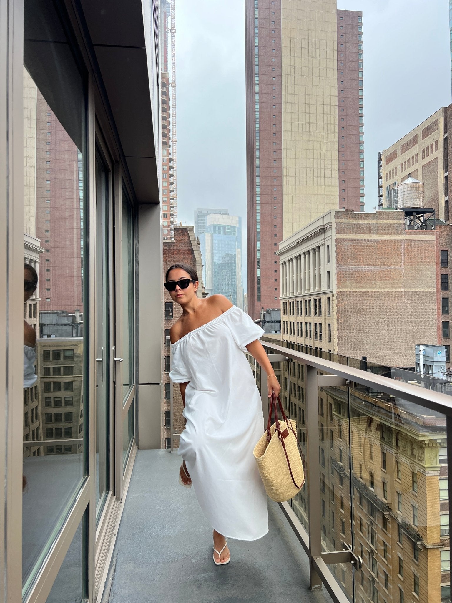 Felicia Dress in white - KNYT STUDIOS