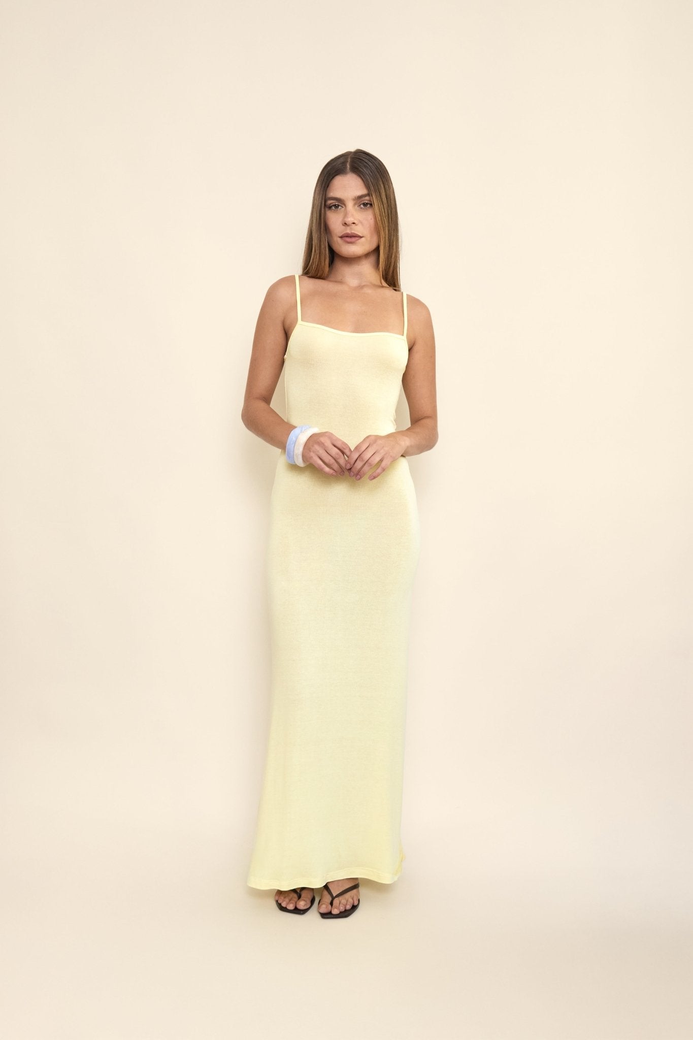 Sophie Dress in Butter - KNYT STUDIOS